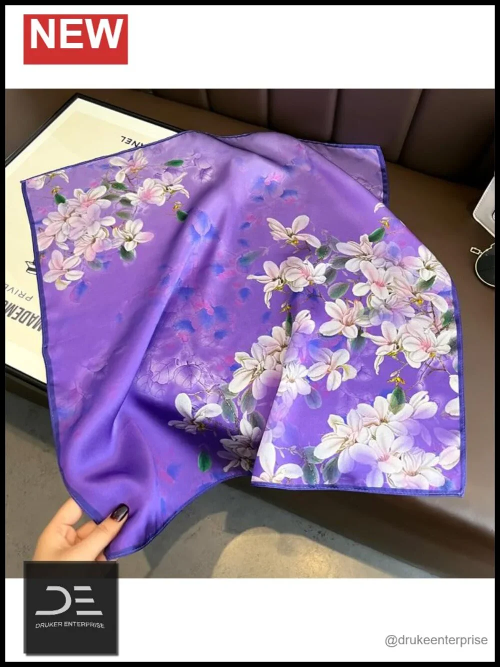 Mulberry Silk Square Scarf - Hand Wash Only - Fashion Neckerchief